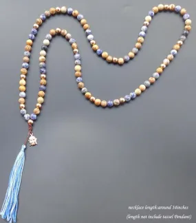 108 Buddha Head and Natural Stone Mala