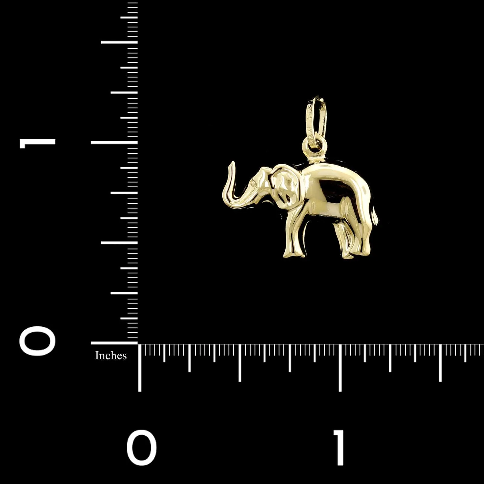 14K Yellow Gold Estate Elephant Charm