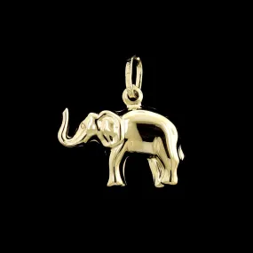 14K Yellow Gold Estate Elephant Charm