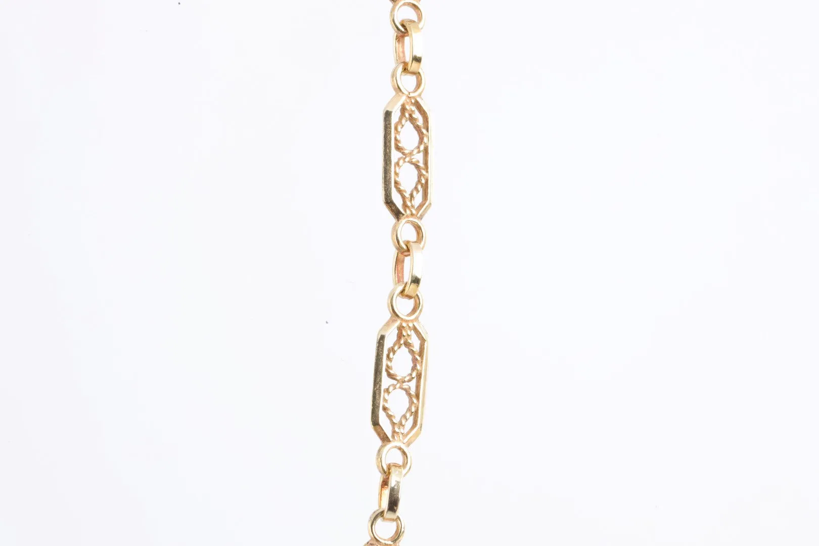 18" 14k Yellow Gold Unique Openwork Link Chain (6.90g.)