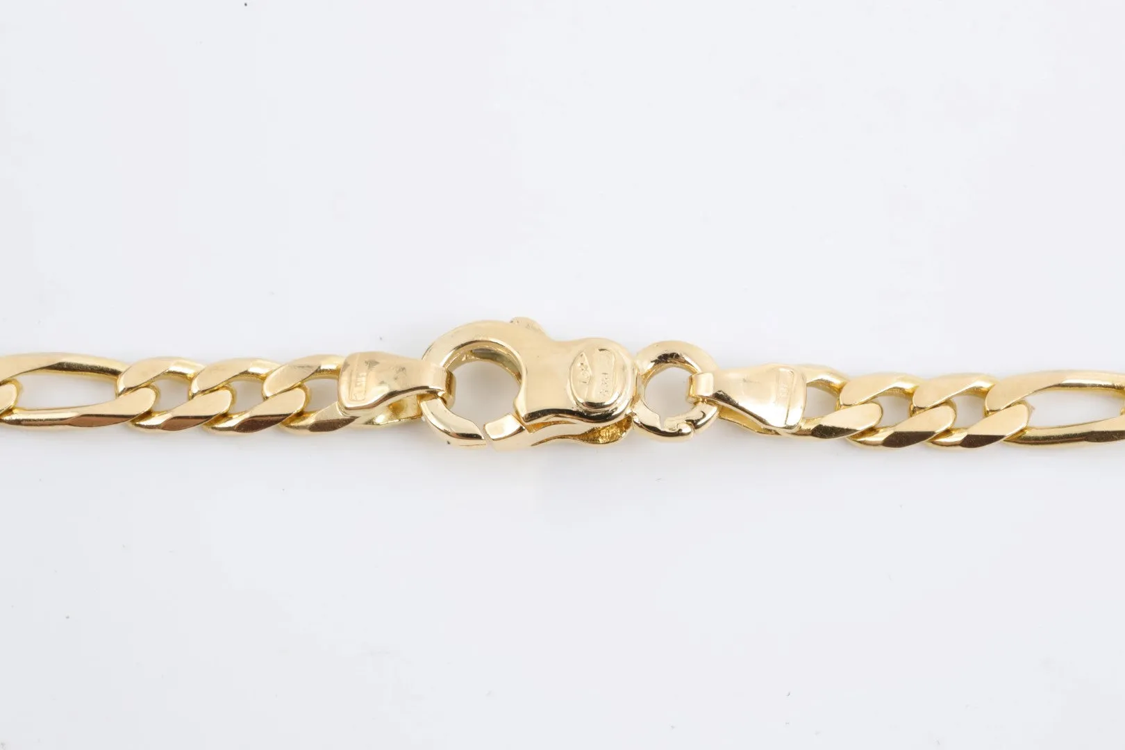 18" 18k Yellow Gold Figaro Chain (20.69g.)