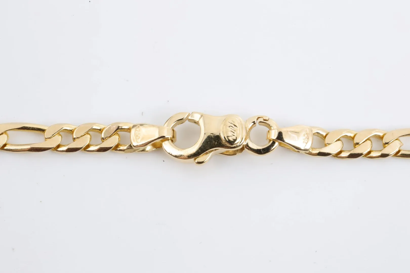 18" 18k Yellow Gold Figaro Chain (20.69g.)