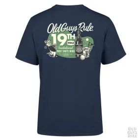 '19th Hole Invitational' T-Shirt - Blue Dusk