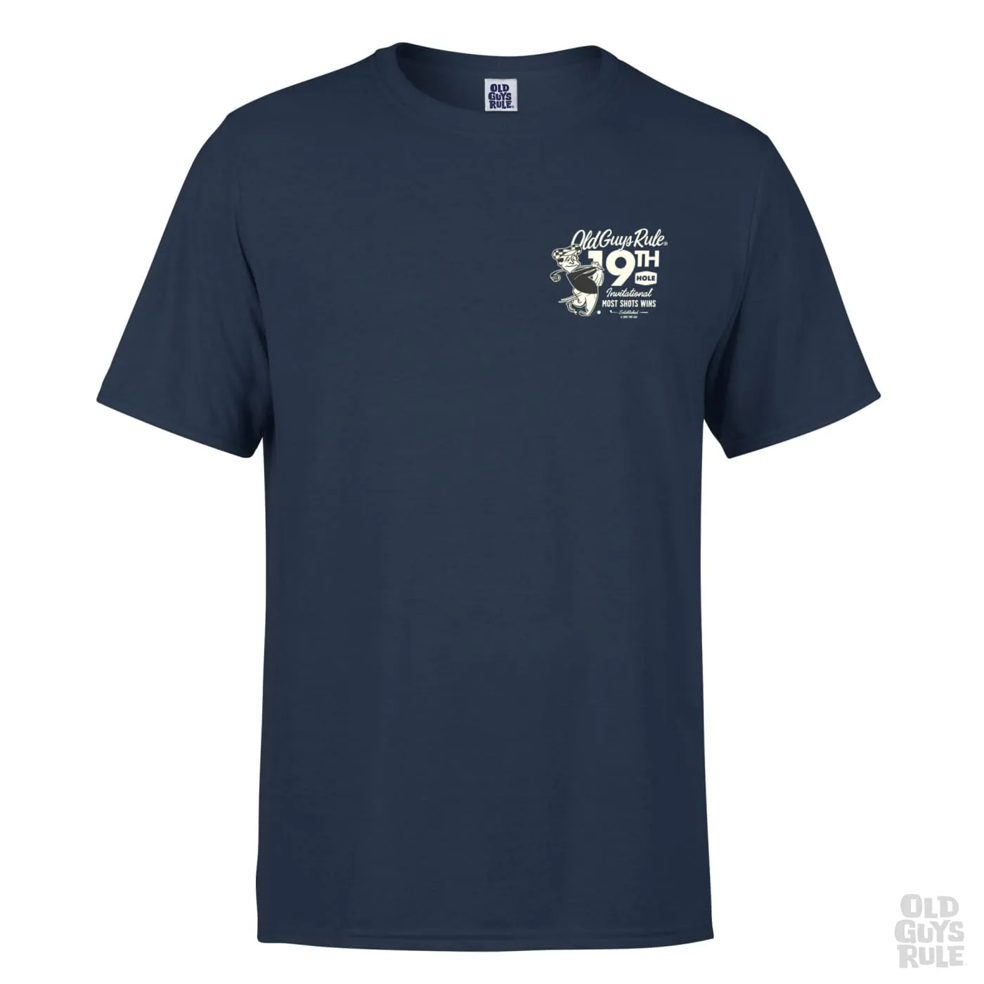 '19th Hole Invitational' T-Shirt - Blue Dusk