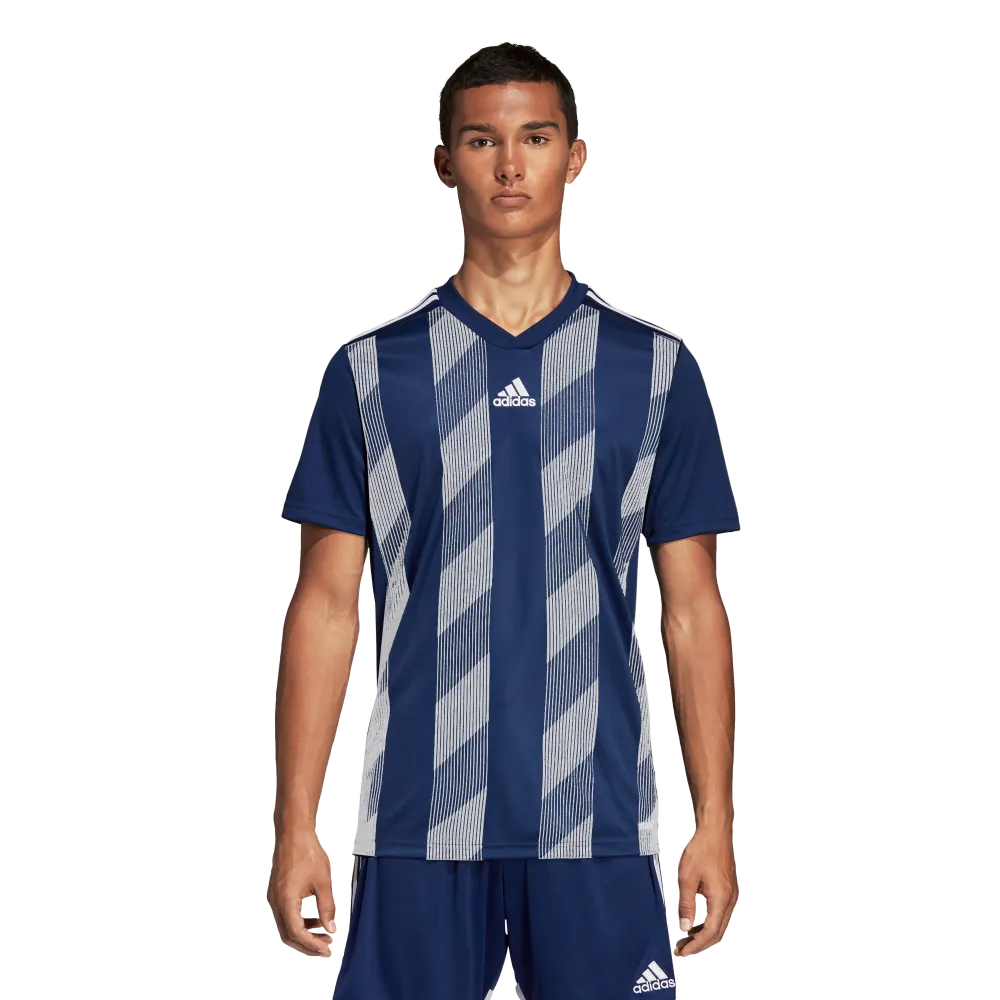 Adidas Adult Striped 19 Jersey (Dark Blue/White)