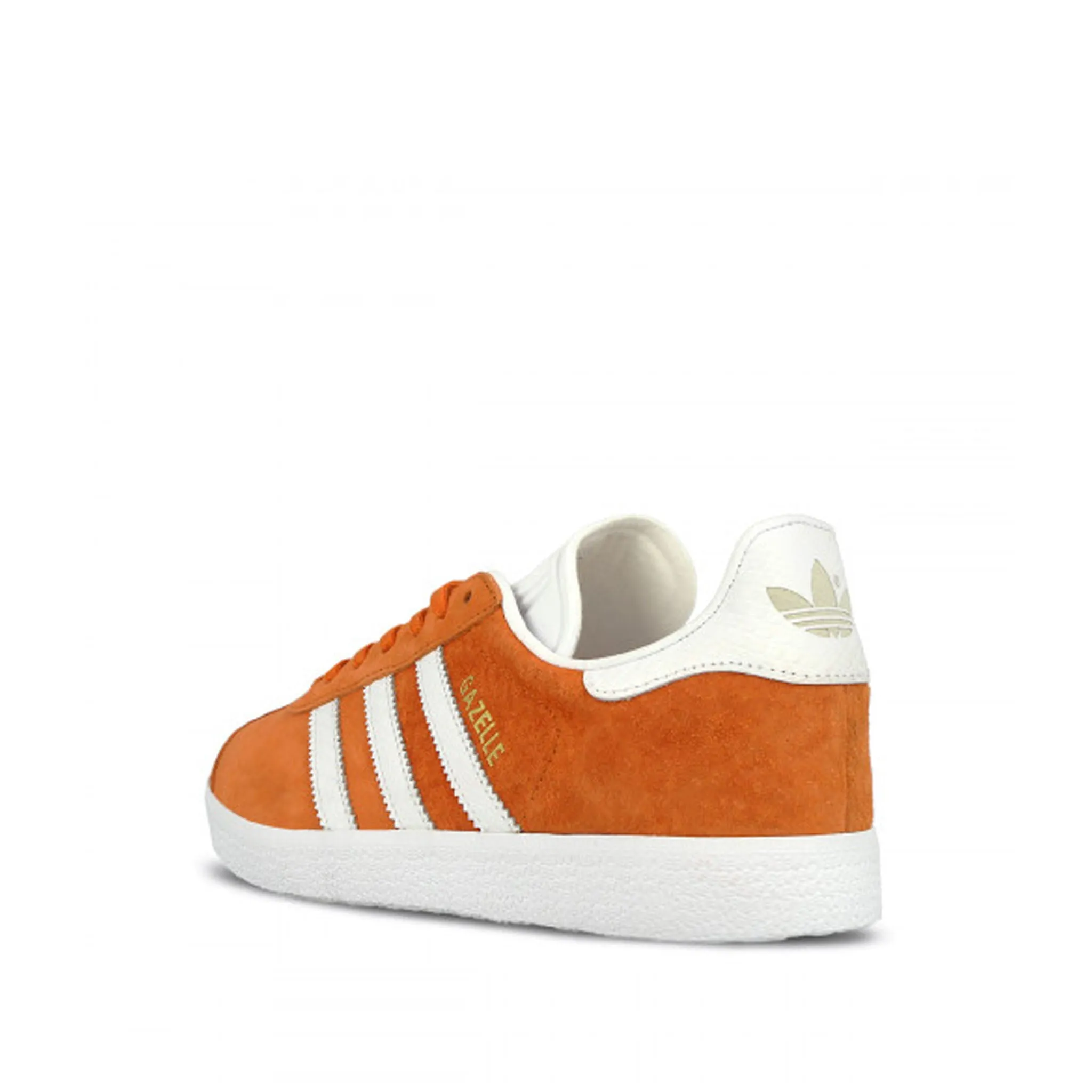 Adidas Gazelle Lace-Up Orange Suede Leather Womens Trainers BY2853