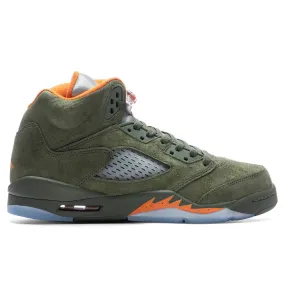 Air Jordan 5 Retro 'Olive' (GS) - Army Olive/Solar Orange