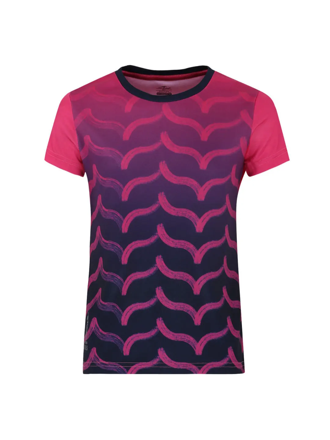 Alcis Girls Pink Rajasthan Royals Printed Round Neck T-shirt