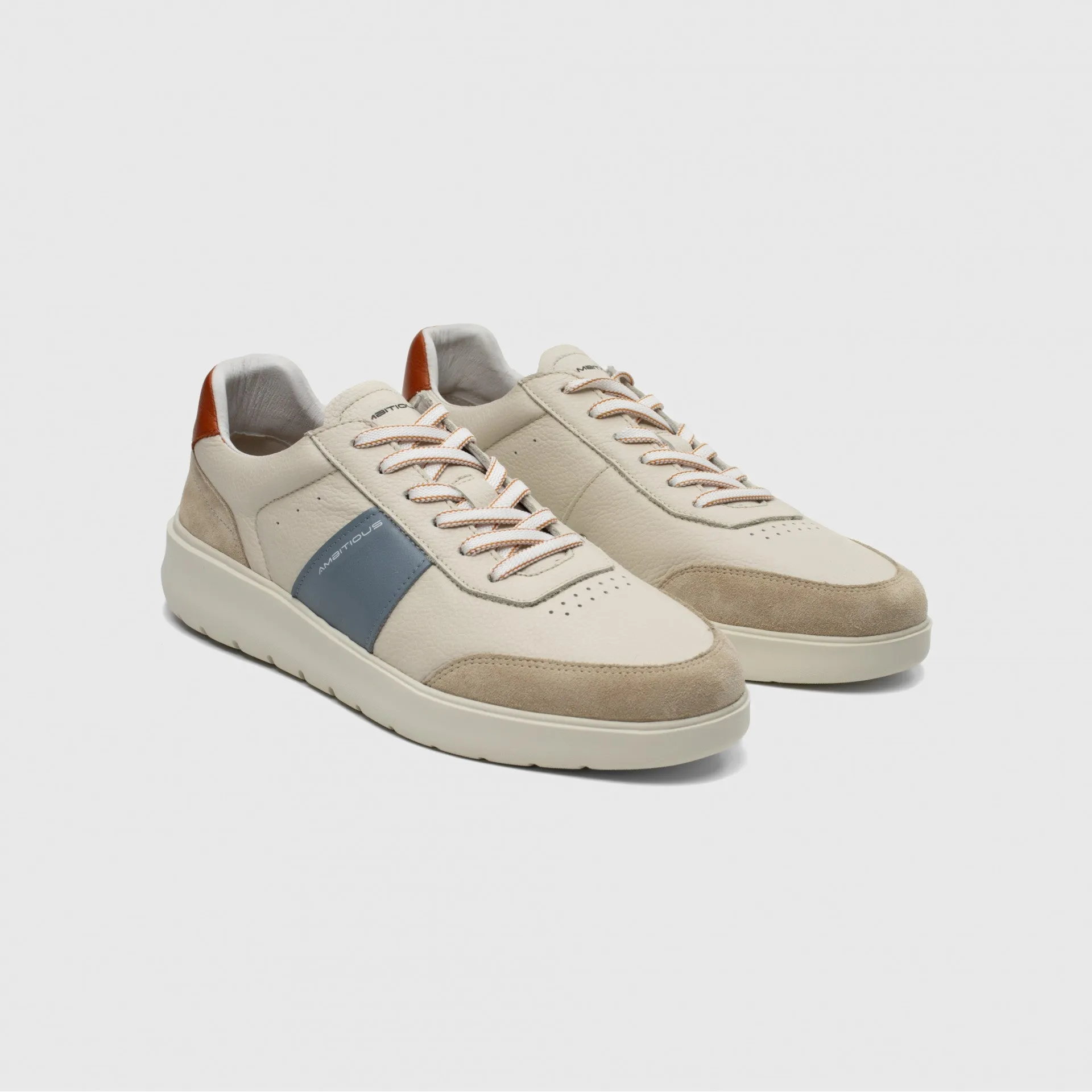 Ambitious Hover Comfort Mens Sneaker Beige White