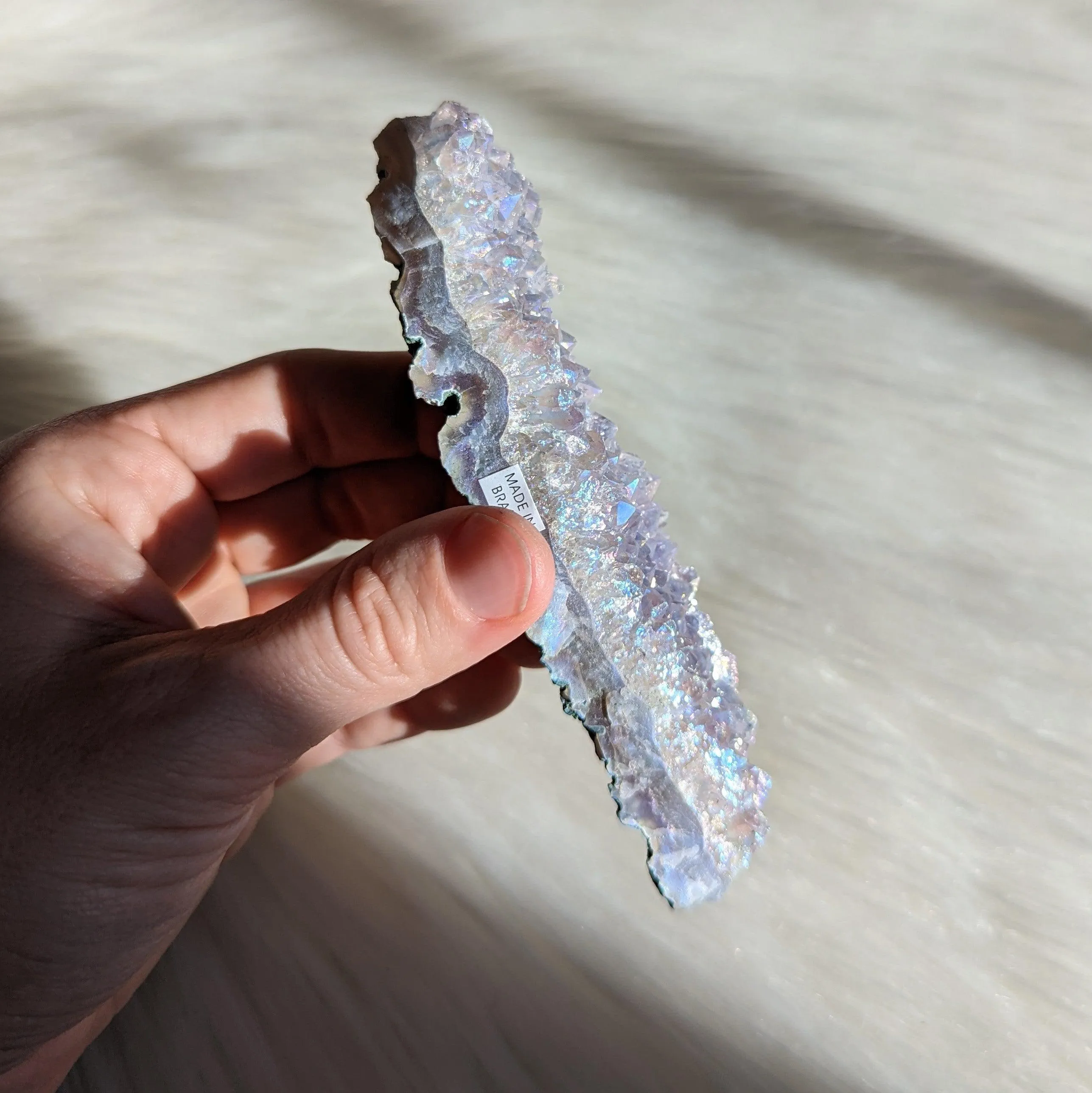 Angel Aura Amethyst Cluster #4 ~ Dazzling Rainbow Energy