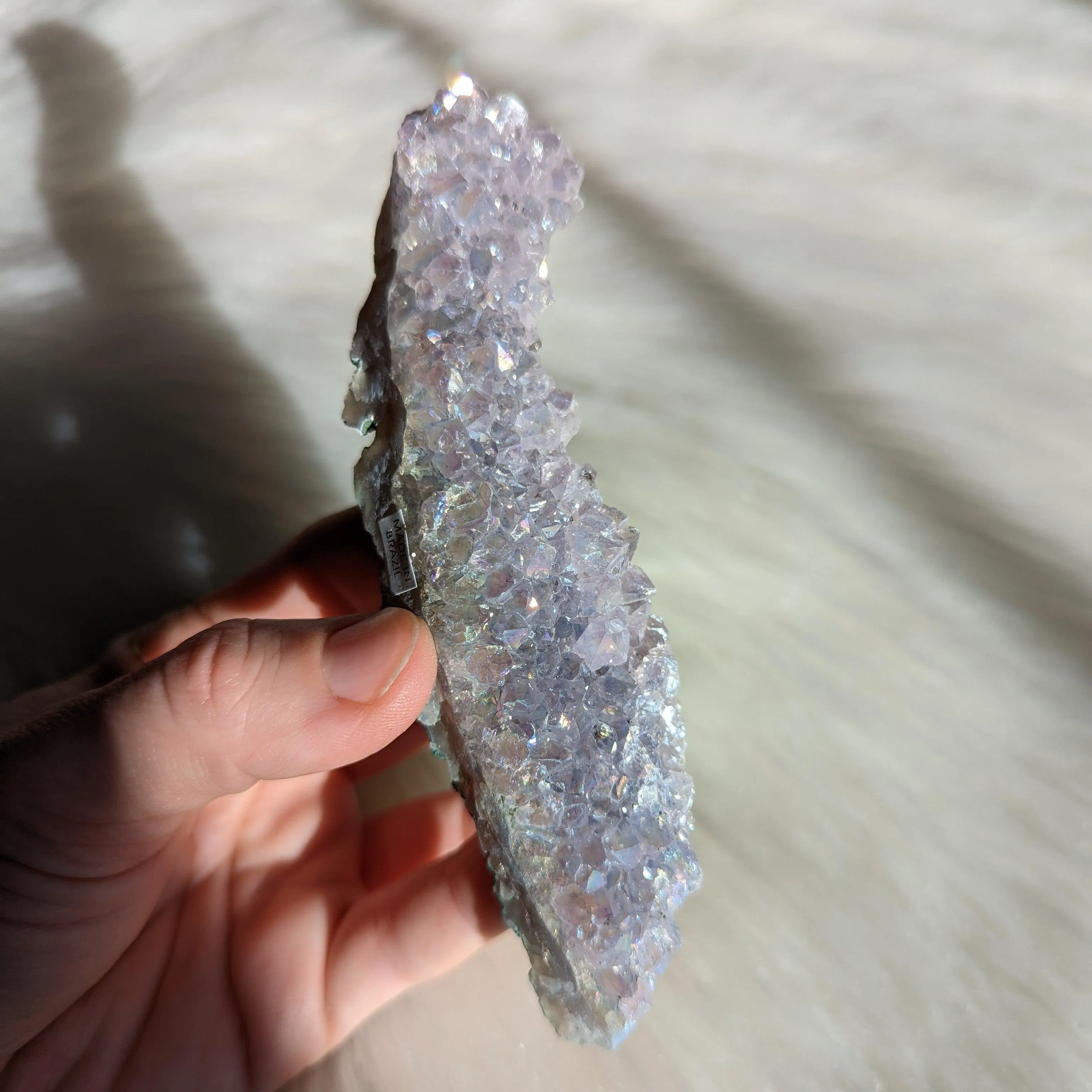 Angel Aura Amethyst Cluster #4 ~ Dazzling Rainbow Energy