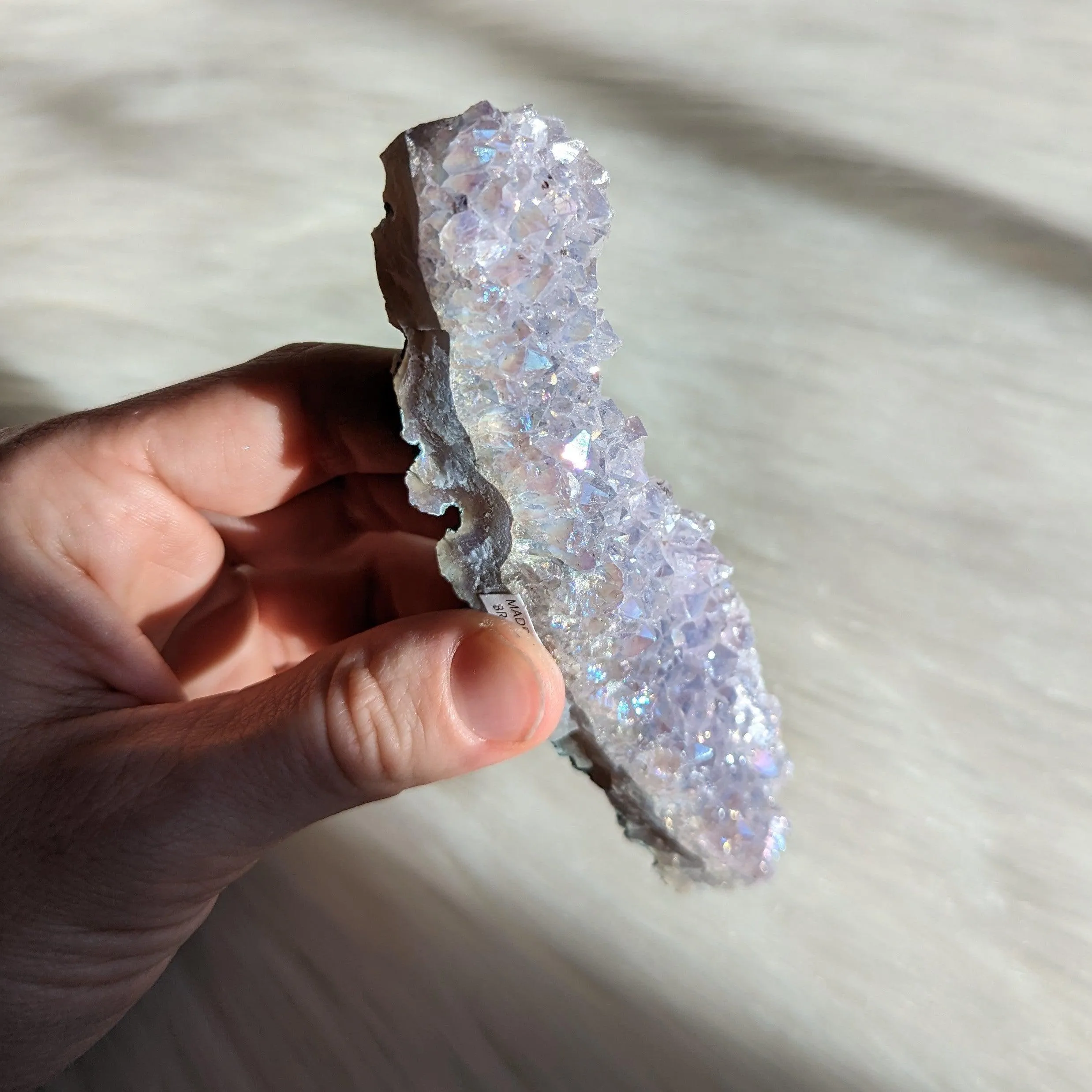 Angel Aura Amethyst Cluster #4 ~ Dazzling Rainbow Energy