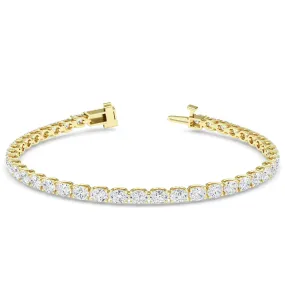 AUTRE - 14k Yellow Gold 7.00ct Lab Grown Diamond Oval Tennis Bracelet