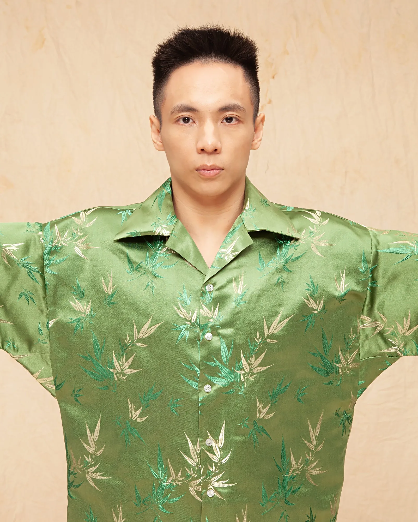 Baju Pantai Tenun Buluh (Sage)