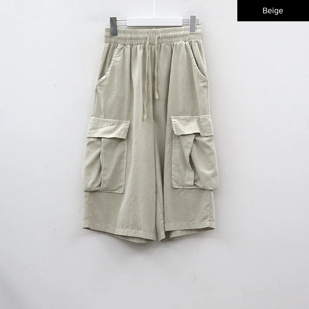 Banded Loose Fit Cargo Shorts CY18