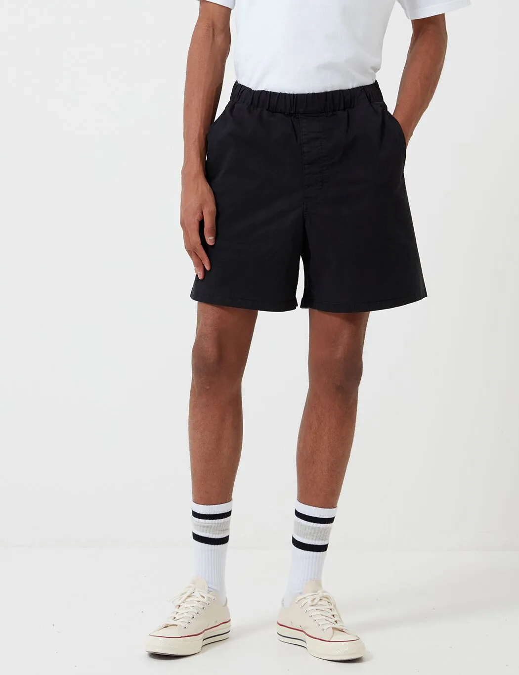 Barbour Cove Twill Short (White Label) - Navy Blue