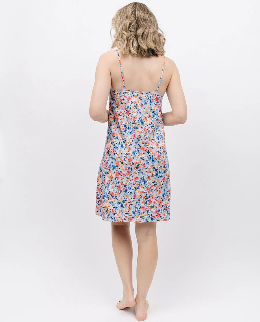 Bea Ditsy Floral Print Short Nightdress