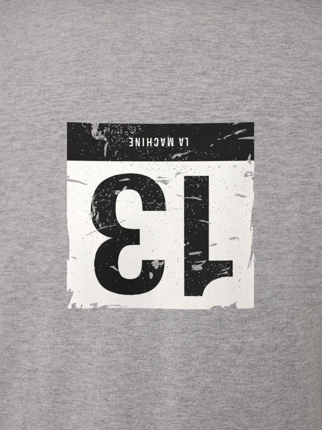 Bib Number 13 - T-shirt - Grey Melange