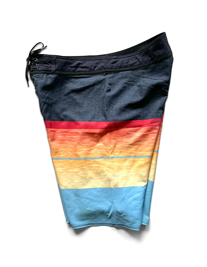 Boardshorts Gray Yellow Hybrid 31