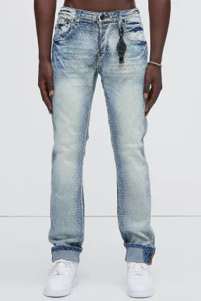 Bring It Back Stacked Slim Jeans - Light Wash