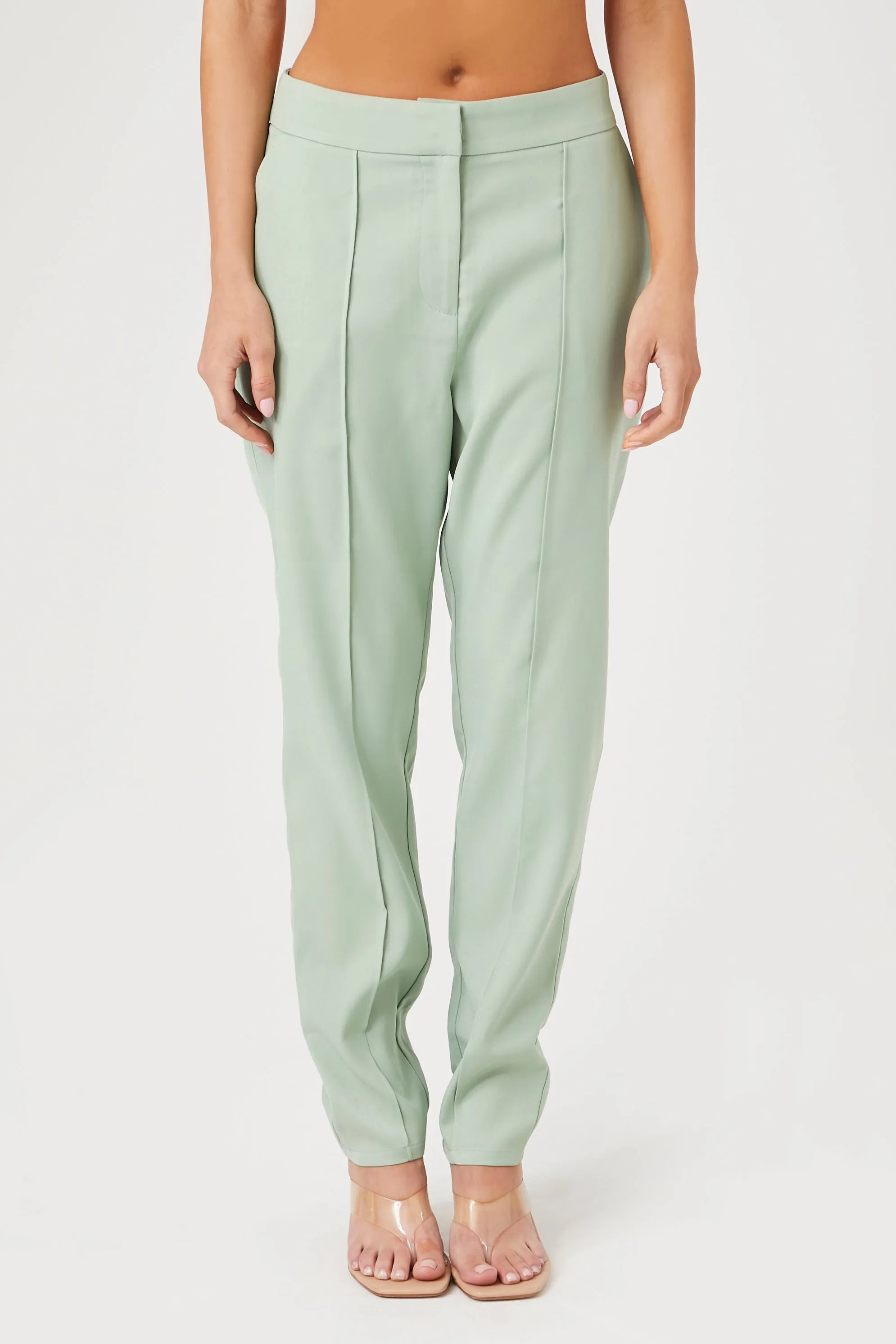 Buttoned High-Rise Pants