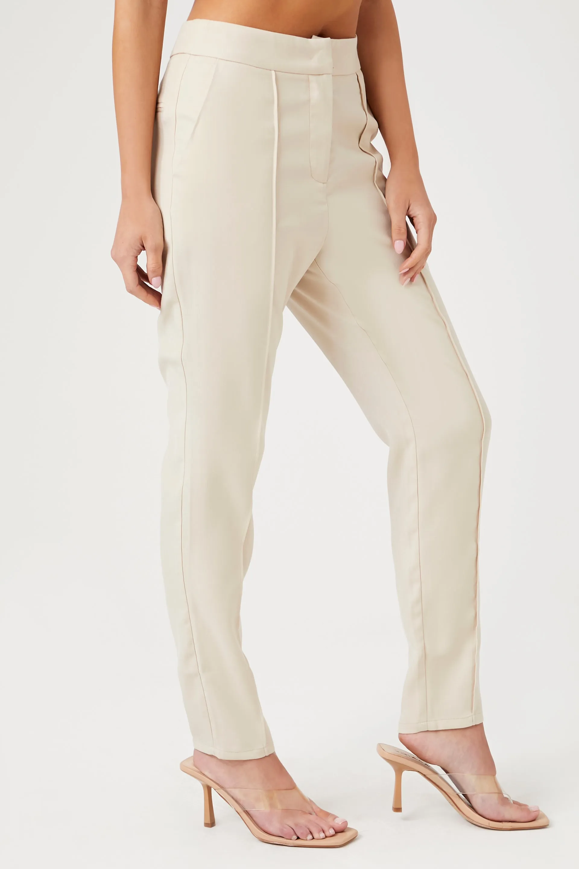 Buttoned High-Rise Pants