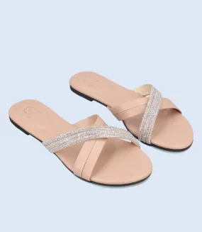 BW9459-PEACH-Women Slipper