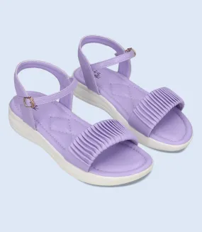 BW9629-LILAC-Women Comfort Sandal