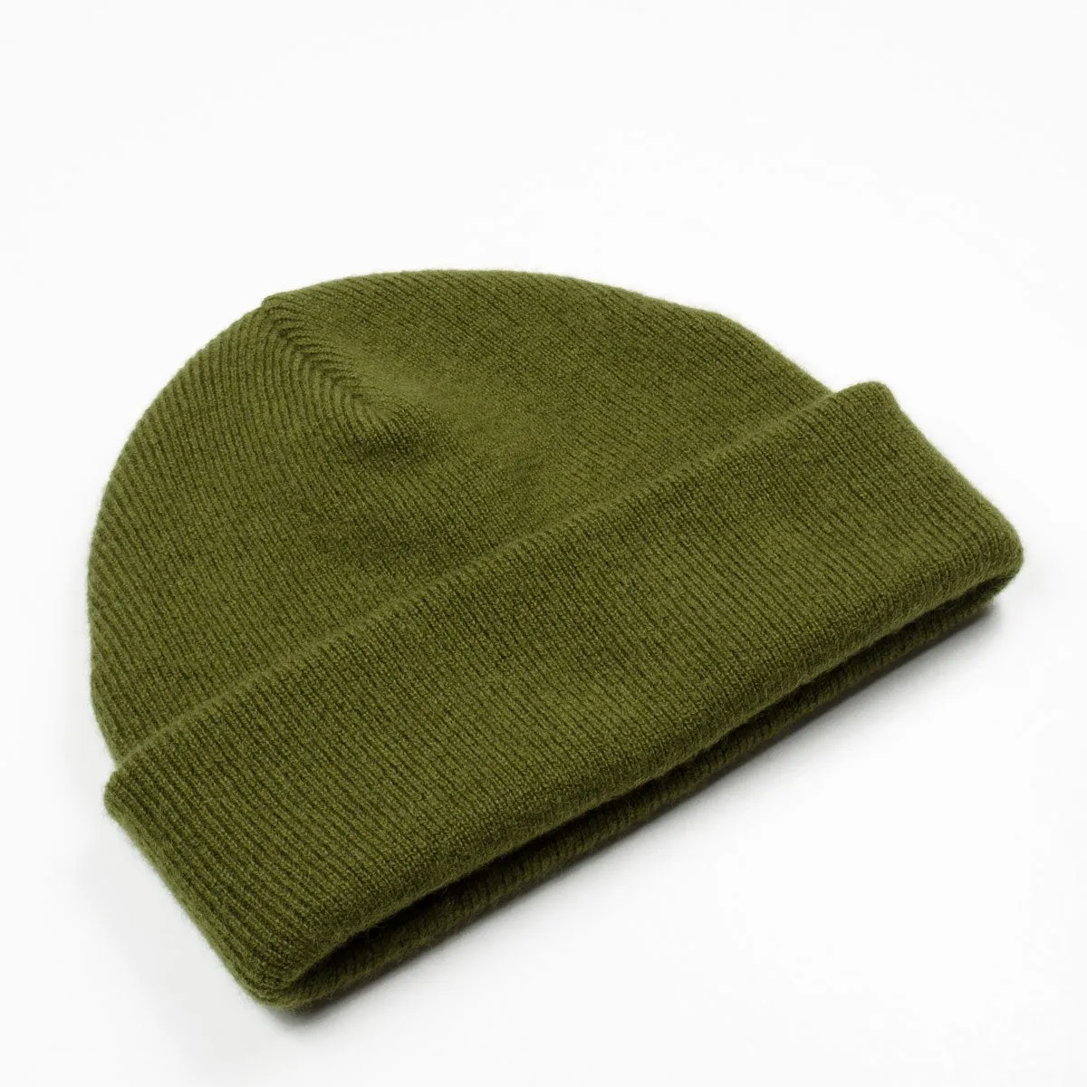 cableami - Cashmere Double Beanie - Olive