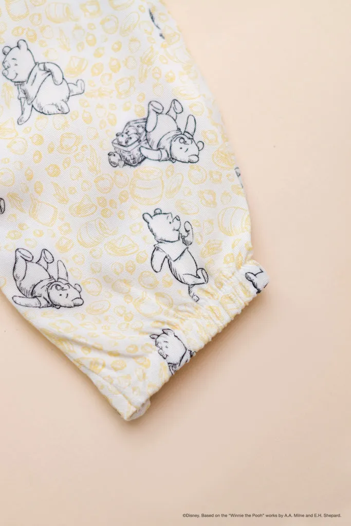 Caitlyn Romper - Yellow Hunny Pooh