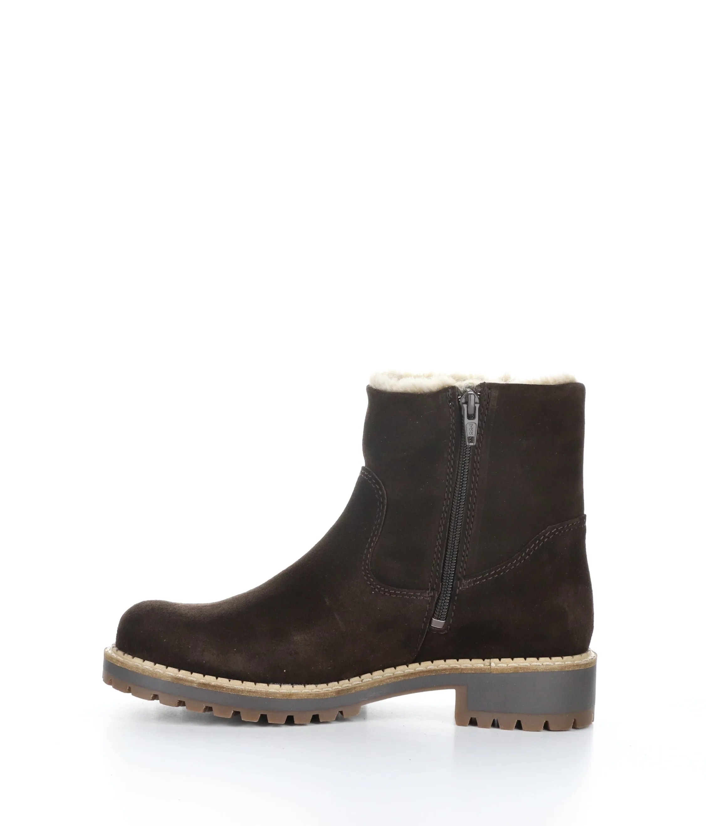 CALIB COFFEE Round Toe Boots