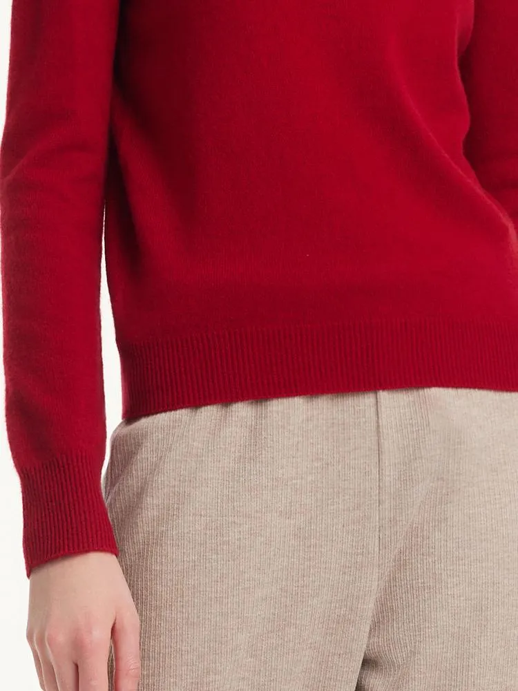 Cashmere Mock Neck Women Sweater