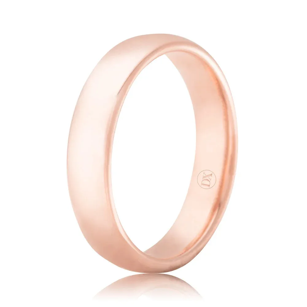 Classic Comfort 4mm - 18ct Rose Gold