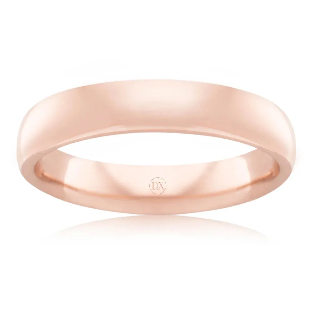 Classic Comfort 4mm - 18ct Rose Gold