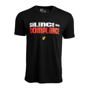 Court Culture Silence Is Compliance Men's Tee