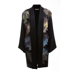 DAVONNA SHORT KIMONO BLACK