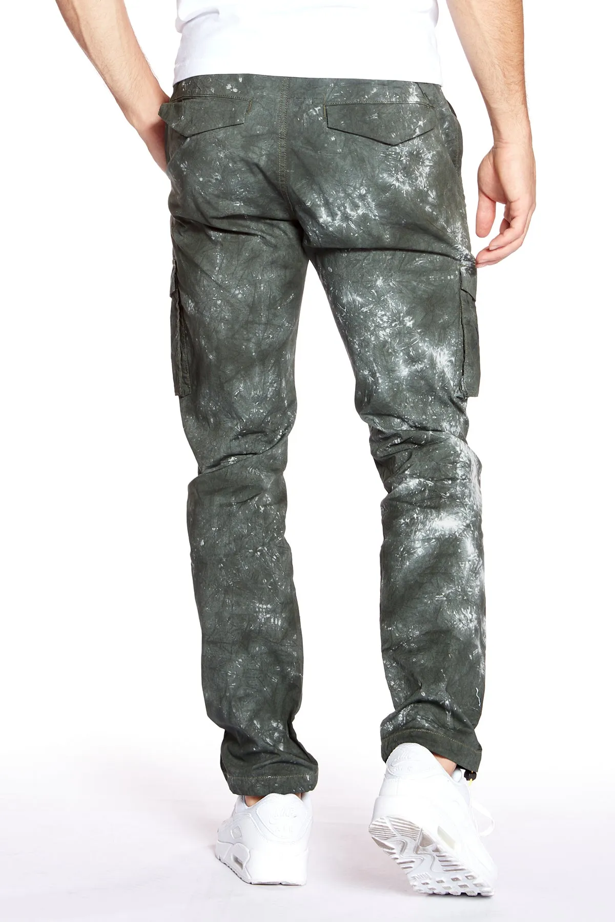 DEAN - Slim Fit Cargo Chinos (Convertible Joggers) - Olive