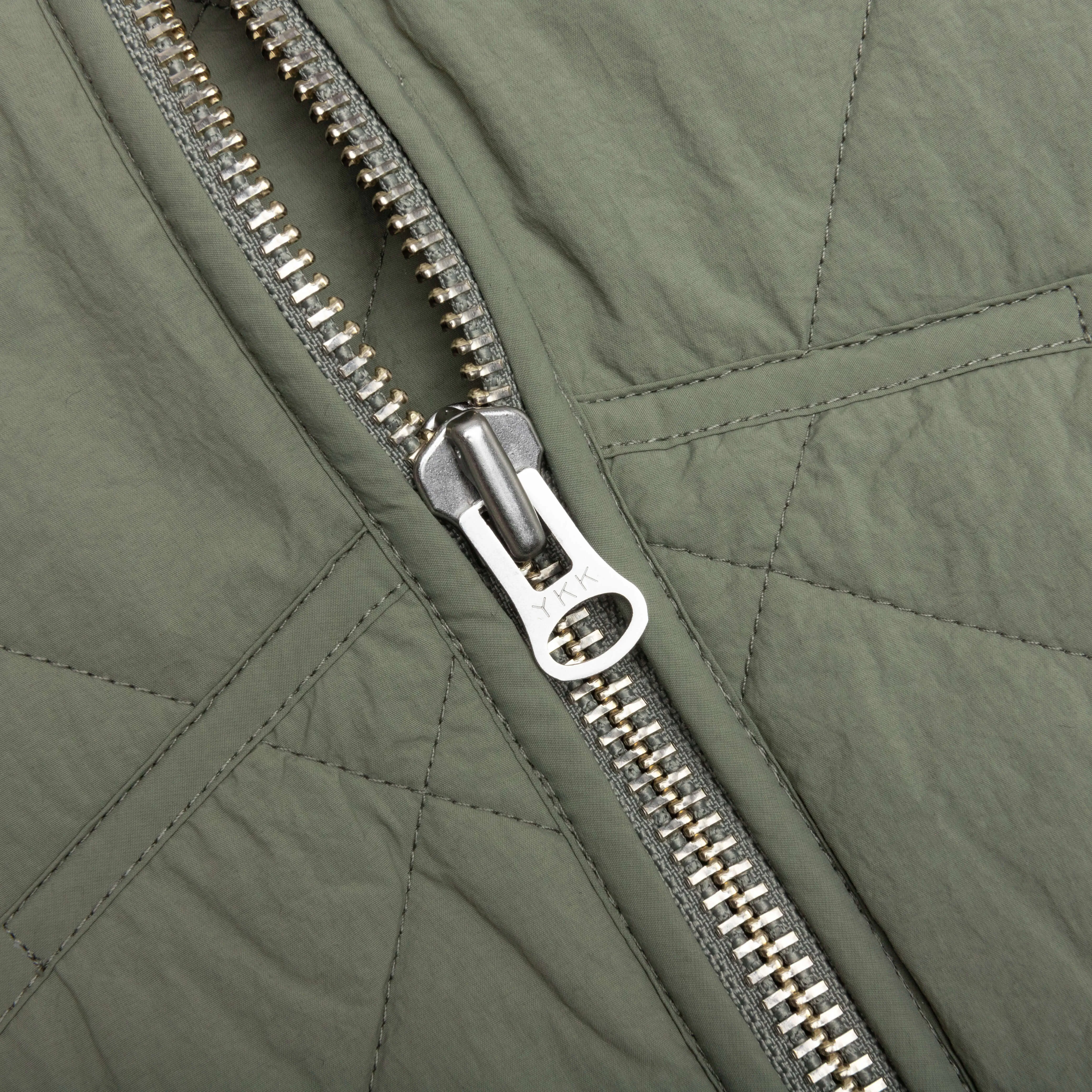 Dice Quilted Liner Jacket - Olive