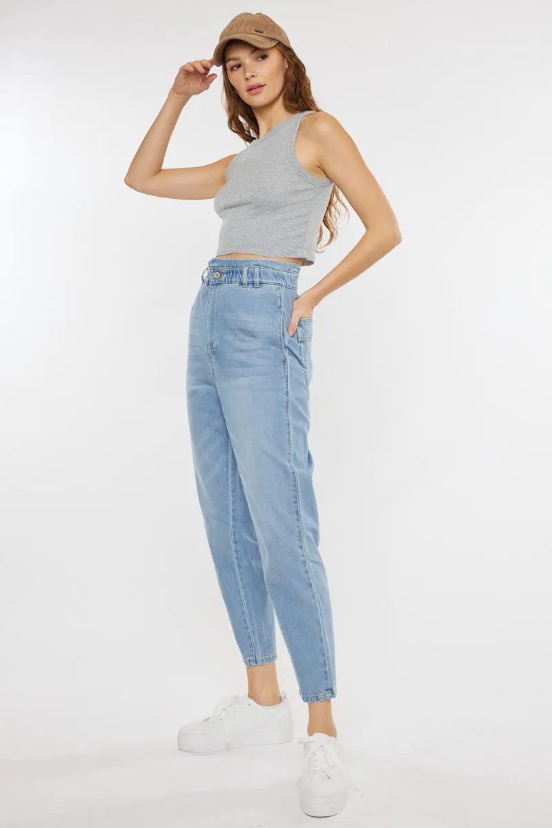 Dottie Ultra High Rise Paper Bag Slouch Fit Jeans