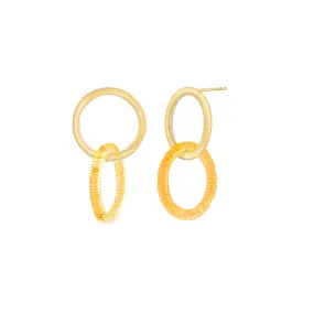 Double Drop Lucite Earrings