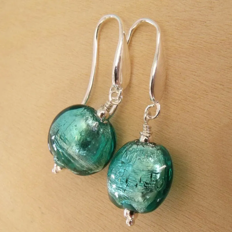 emerald sparkle earrings