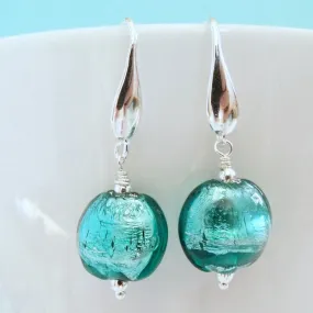 emerald sparkle earrings