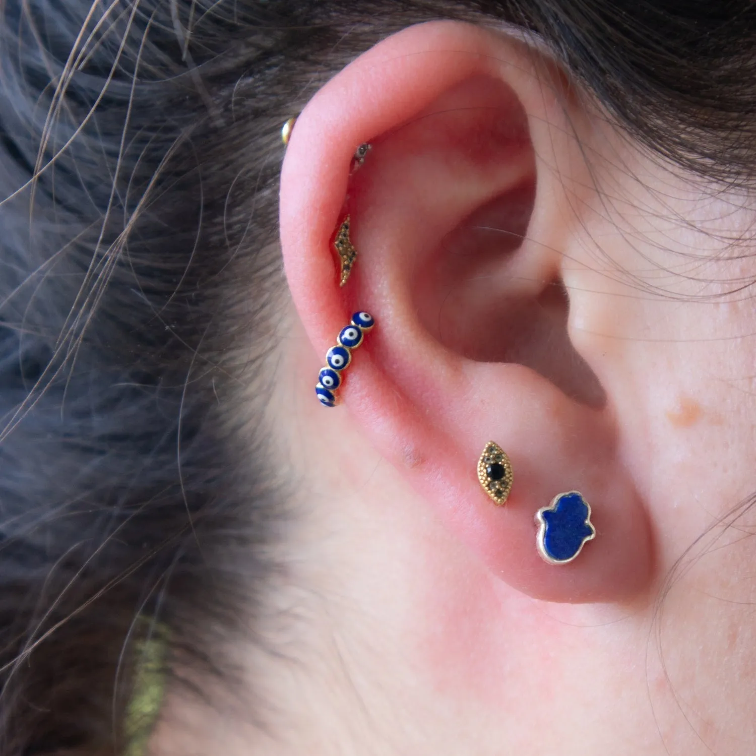 Evil Eye Ear Cuff