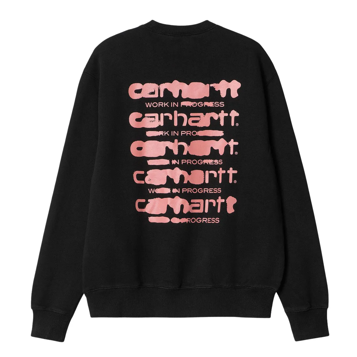 Felpa Uomo Carhartt WIP Ink Bleed Nero / Rosa