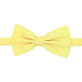 Gia Yellow Satin Adjustable Bowtie