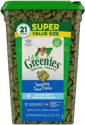 Greenies Feline Dental Tempting Tuna Flavor Cat Treats