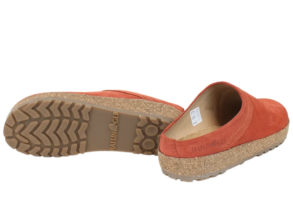 Haflinger Leather Clogs Malmo Rost