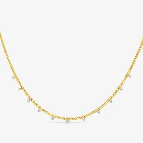 Havana Link 0.45ct Diamond Dangle Necklace