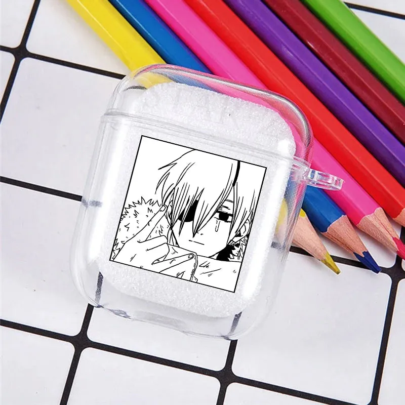 Horrible Anime Chainsaw Man Soft TPU Case For Apple Airpods Pro 3 2 1 Power Denji Makima Aki Pochita Earphone Cover Airpod Case