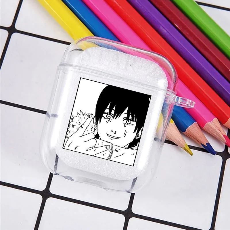 Horrible Anime Chainsaw Man Soft TPU Case For Apple Airpods Pro 3 2 1 Power Denji Makima Aki Pochita Earphone Cover Airpod Case